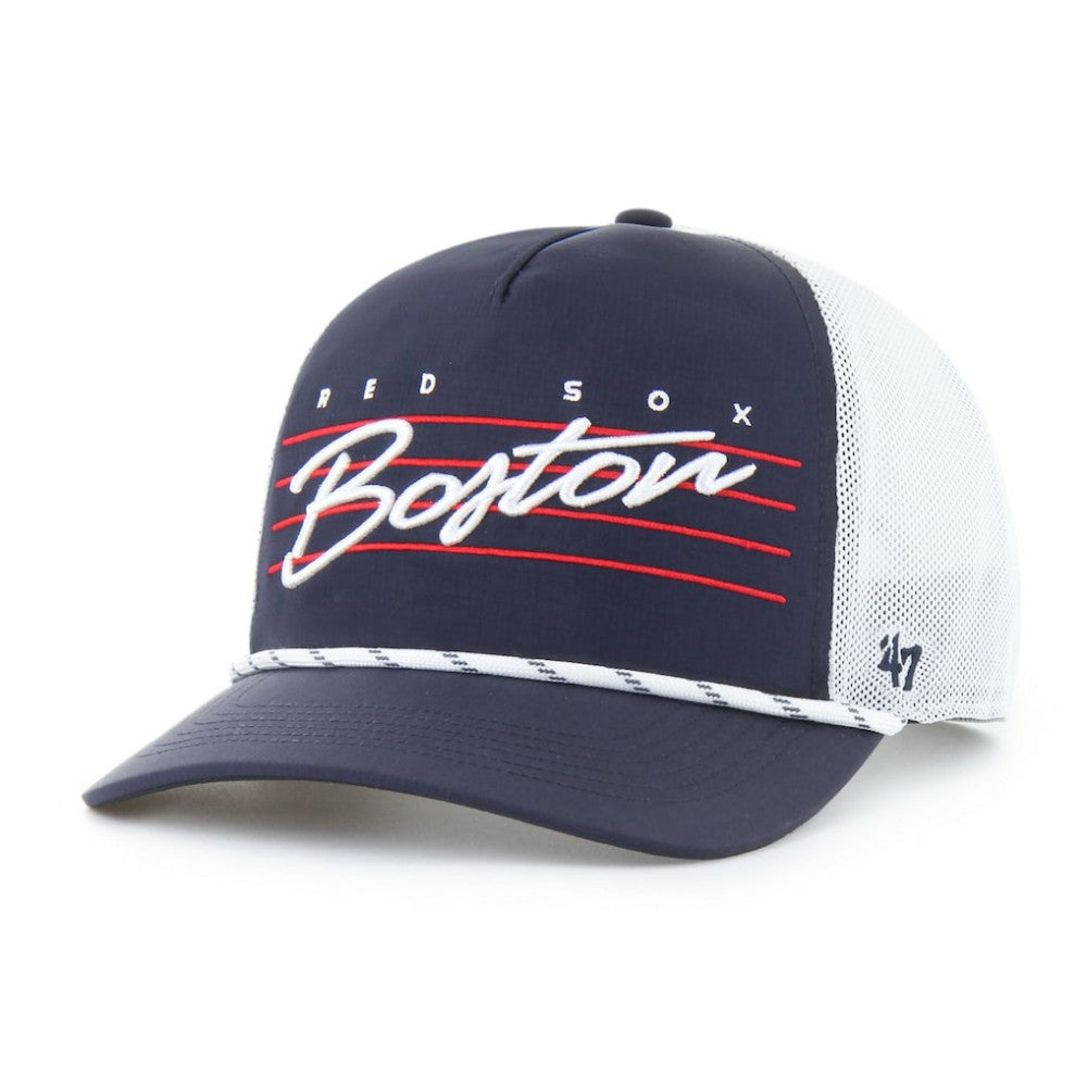 Boston Red Sox Brrr Downburst Mesh Hitch Adjustable Hat Navy | 47 brand