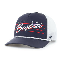 Boston Red Sox Brrr Downburst Mesh Hitch Adjustable Hat Navy | 47 brand