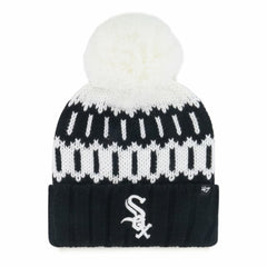 Chicago White Sox Women's Felicity Cuffed Knit Hat with Pom Black | 47 brand