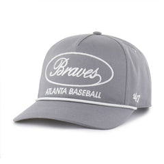 Atlanta Braves Foundational Hitch Adjustable Hat Gray | 47 brand