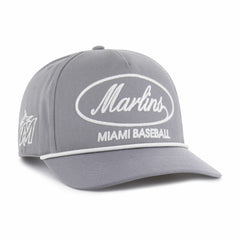 Miami Marlins Foundational Hitch Adjustable Hat Gray | 47 brand