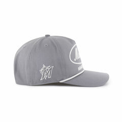Miami Marlins Foundational Hitch Adjustable Hat Gray | 47 brand