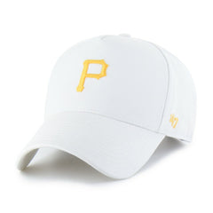 Pittsburgh Pirates Foundational Pinch Offside Adjustable Hat White | 47 brand