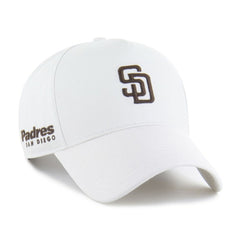 San Diego Padres Foundational Pinch Offside Adjustable Hat White | 47 brand