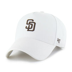 San Diego Padres Foundational Pinch Offside Adjustable Hat White | 47 brand