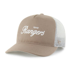 Texas Rangers Foundational Mesh Hitch Adjustable Hat Brown | 47 brand
