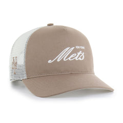 New York Mets Foundational Mesh Hitch Adjustable Hat Brown | 47 brand