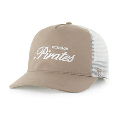 Pittsburgh Pirates Foundational Mesh Hitch Adjustable Hat Brown | 47 brand