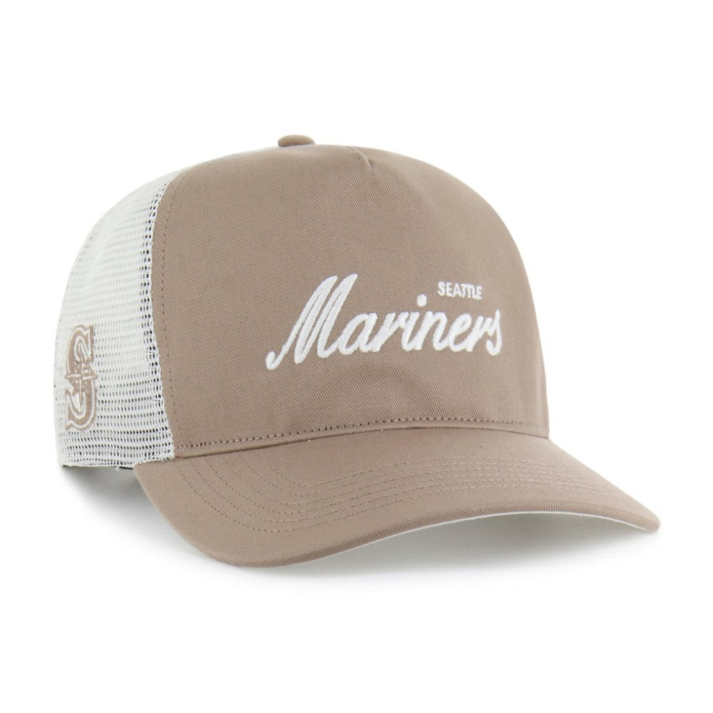 Seattle Mariners Foundational Mesh Hitch Adjustable Hat Brown | 47 brand