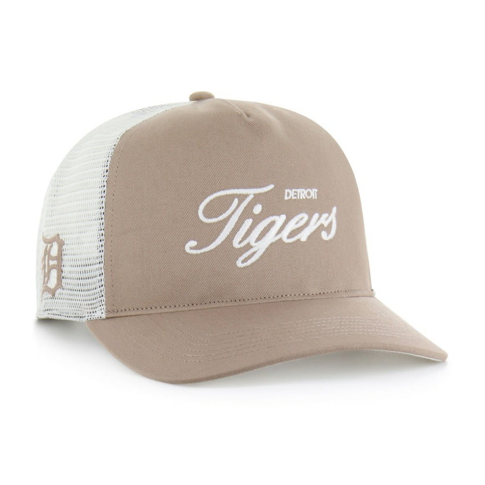 Detroit Tigers Foundational Mesh Hitch Adjustable Hat Brown | 47 brand