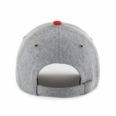 Los Angeles Angels Golden Age Wool Clean Up Adjustable Hat Gray/Red | 47 brand