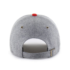 Cincinnati Reds Golden Age Wool Clean Up Adjustable Hat Gray/Red | 47 brand