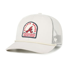 Atlanta Braves Gravestone Adjustable Trucker Hat Cream | 47 brand
