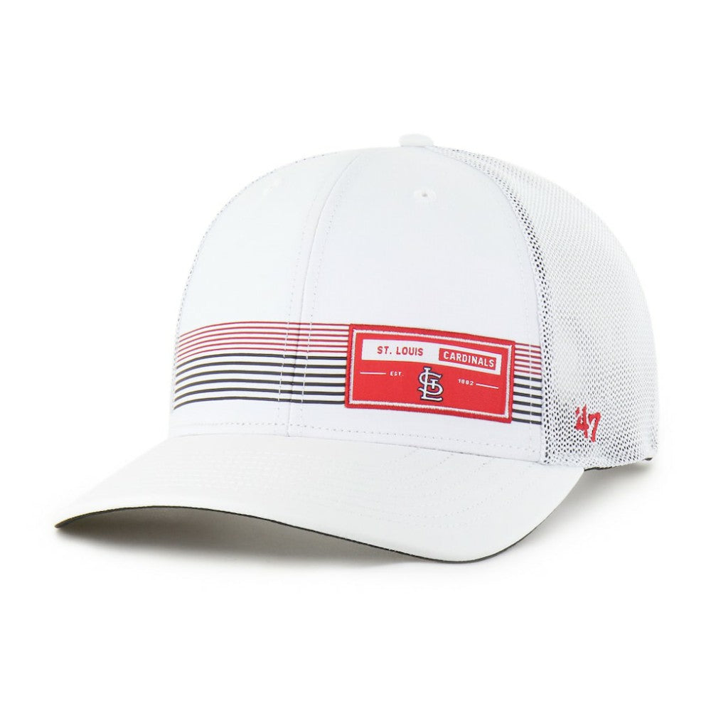 St. Louis Cardinals Rangefinder brrr Trucker Adjustable Hat White | 47 brand