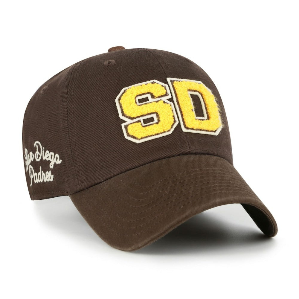 San Diego Padres Women's Zoey Clean Up Adjustable Hat Brown | 47 brand