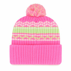 Los Angeles Angels Youth Polar Vortex Cuffed Knit Hat with Pom Pink | 47 brand