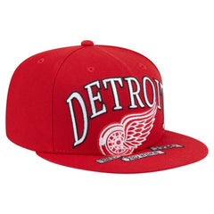 Detroit Red Wings New Era Oversized Vintage Arch 59Fifty Fitted Hat Red