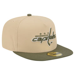 Washington Capitals New Era Color Pack Two-Tone 59FIFTY A-Frame Fitted Hat Tan/Olive