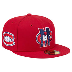 Montreal Canadiens New Era Deceptor 59FIFTY Fitted Hat Red