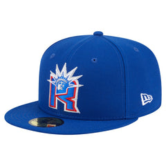 New York Rangers New Era Deceptor 59FIFTY Fitted Hat Blue