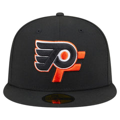 Philadelphia Flyers New Era Deceptor 59FIFTY Fitted Hat Black