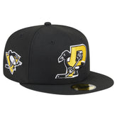 Pittsburgh Penguins New Era Deceptor 59FIFTY Fitted Hat Black