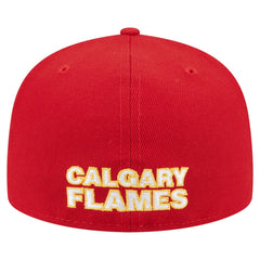 Calgary Flames New Era Deceptor 59FIFTY Fitted Hat Red