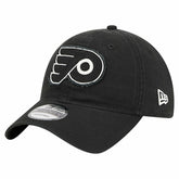 Philadelphia Flyers New Era Stamp Fabric Applique 9TWENTY Adjustable Hat Black