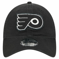 Philadelphia Flyers New Era Stamp Fabric Applique 9TWENTY Adjustable Hat Black