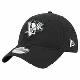 Pittsburgh Penguins New Era Stamp Fabric Applique 9TWENTY Adjustable Hat Black