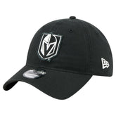 Vegas Golden Knights New Era Stamp Fabric Applique 9TWENTY Adjustable Hat Black