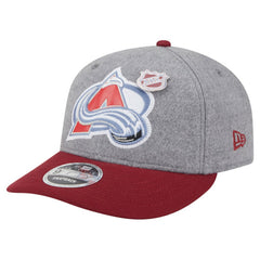 Colorado Avalanche New Era Wool Pin Low Profile 9FIFTY Snapback Hat Gray/Burgundy