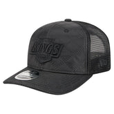 Los Angeles Kings New Era Quilted Nylon 9SEVENTY Adjustable Trucker Hat Black