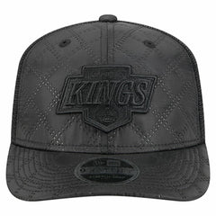 Los Angeles Kings New Era Quilted Nylon 9SEVENTY Adjustable Trucker Hat Black