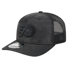 Philadelphia Flyers New Era Quilted Nylon 9SEVENTY Adjustable Trucker Hat Black
