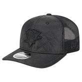 Pittsburgh Penguins New Era Quilted Nylon 9SEVENTY Adjustable Trucker Hat Black