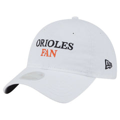 Baltimore Orioles Women's Team Fan 9TWENTY Adjustable Hat White | New Era
