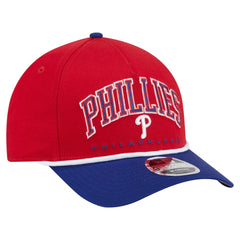 Philadelphia Phillies Arch 9FORTY A-Frame M-Crown Adjustable Hat Red/Royal | New Era
