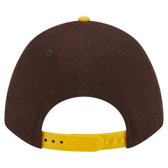 San Diego Padres Arch 9FORTY A-Frame M-Crown Adjustable Hat Brown/Gold | New Era