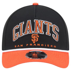 San Francisco Giants Arch 9FORTY A-Frame M-Crown Adjustable Hat Black/Orange | New Era