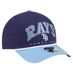 Tampa Bay Rays Arch 9FORTY A-Frame M-Crown Adjustable Hat Navy/Light Blue | New Era