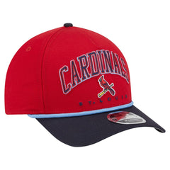 St. Louis Cardinals Arch 9FORTY A-Frame M-Crown Adjustable Hat Red/Navy | New Era