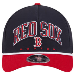 Boston Red Sox Arch 9FORTY A-Frame M-Crown Adjustable Hat Navy/Red | New Era