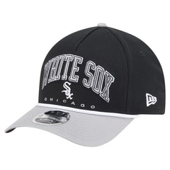 Chicago White Sox Arch 9FORTY A-Frame M-Crown Adjustable Hat Black/Gray | New Era
