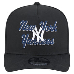 New York Yankees Chainstitch 9FIFTY A-Frame Snapback Hat Black | New Era