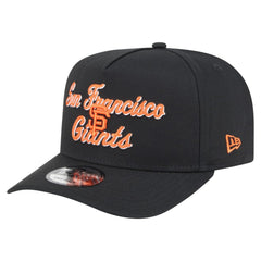 San Francisco Giants Chainstitch 9FIFTY A-Frame Snapback Hat Black | New Era
