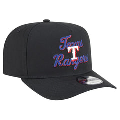 Texas Rangers Chainstitch 9FIFTY A-Frame Snapback Hat Black | New Era