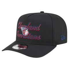 Cleveland Guardians Chainstitch 9FIFTY A-Frame Snapback Hat Black | New Era