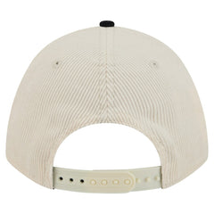 Atlanta Braves Sided Corduroy 9FORTY A-Frame Adjustable Hat Cream/Navy | New Era