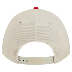 Philadelphia Phillies Sided Corduroy 9FORTY A-Frame Adjustable Hat Cream/Red | New Era